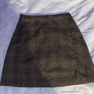 Plaid mini skirt